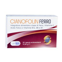 Cianofolin Ferro integratore a base di Ferro e vitamina b12 -30 Capsule