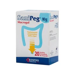 Sanipeg Macrogol trattamento sintomatico della stipsi 20 bustine da 10 g