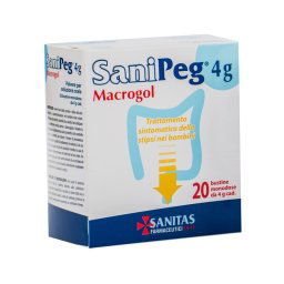 Sanipeg Macrogol trattamento sintomatico della stipsi 20 bustine da 4 g