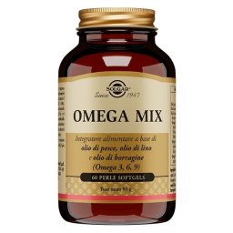 Solgar Omega Mix Integratore Alimentare Omega 3 6 9 - 60 Perle Softgels
