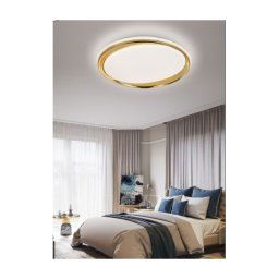 Trade Shop - Lampadario Plafoniera Luminosa Led Da Soffitto Dimmerabile 3 Toni Di Luce C25-3c -