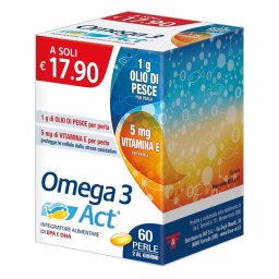 Omega 3 Act integratore di Epa e Dha 60 perle