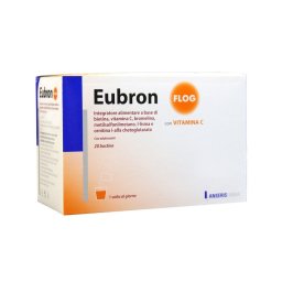 Eubron Flog con Vitamina C integratore per benessere delle vie respiratorie 20 bustine