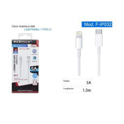Trade Shop - Cavo Ricarica Dati Lightning A Type-c 5a 1.5 Metri Carica Rapida Iphone F-ip032 -