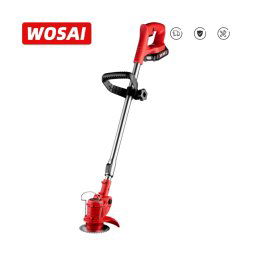 Trade Shop - Tagliasiepi Taglia Erba Rasa A Batteria 21v Con Disco Circolare Asta Telescopica -