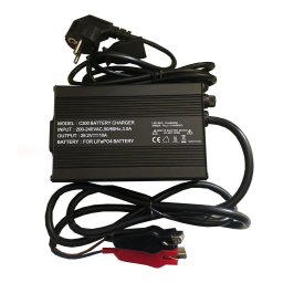 Caricabatteria Charger per Batterie a Litio LifePo4 29.2V 10Ah