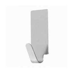 Trade Shop - Set 6 Ganci Appendini Adesivi Parete Cucina Bagno Attaccapanni Rettangolari 59665 -