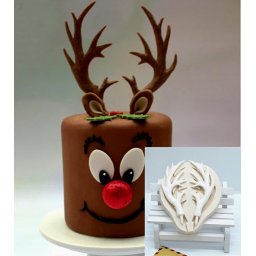 Grandi Corna Renna di Natale. Reindeer Horns Mold Cake. Stampo silicone