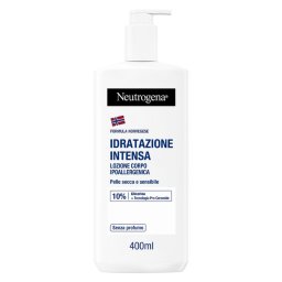 Neutrogena Crema Corpo Idratante Intensa Non profumata per Pelle Secca e Sensibile, con Formula Norvegese, 400 ml