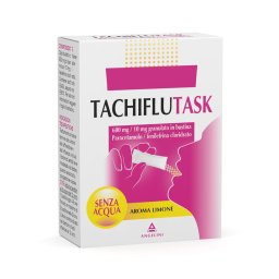 Tachiflutask 10 bustine sintomi influenzali 600 mg + 10 mg