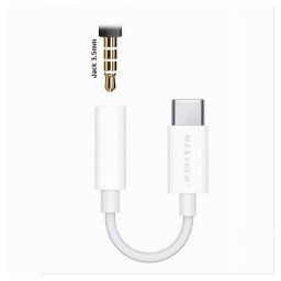 Trade Shop - Adattatore Audio Type-c A Aux Jack 3,5mm Per Smartphone Tablet Maxtech Ad-tc01 -