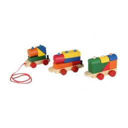 Trade Shop - 3 Vagoni Vani Vagone Trenino Treno Mattoncini Mattoni Blocks Blocchi Bambini -