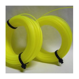 Trade Shop - Filo Decespugliatore In Nylon Bobina Rinforzata Tondo ø 4.0mm X 20 Metri Giallo -