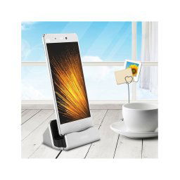 Trade Shop - Base Dock Caricabatterie X Attacco Micro Usb Supporto Tavolo Ricarica E Sync -