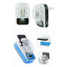 Trade Shop - Caricabatteria Universale Caricatore Lcd Usb Per Cellulare Smartphone Fotocamera -