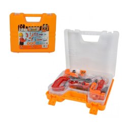 Trade Shop - Playset Valigetta Degli Attrezzi Bricolage Fai Da Te Accessori Gioco Giocattolo -