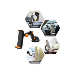 Trade Shop - Supporto Auto Universale A Ventosa 360° Gradi Per Cellulare Smartphone Tablet -