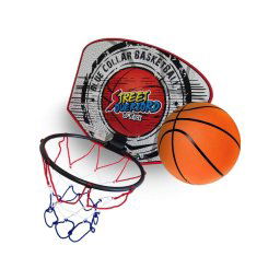 Trade Shop - Mini Tabellone Canestro 18cm + Palla Basket Con Rete Pallacanestro Bambini Giocattolo -