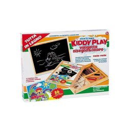 Trade Shop - Valigetta Primi Disegni In Legno Con Accessori Per Il Disegno Per Bambini 5+anni -