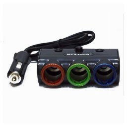 Trade Shop - Caricatore Usb Da Auto Per Accendisigari Universale 120w Accessori 3x1 Maxtech Ma-c015 -