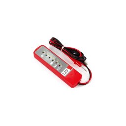 Trade Shop - Tester Digitale 12v 6 Led Verifica Controllo Batteria Alternatore Auto Moto Test -