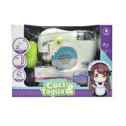 Trade Shop - Cuci E Taglia Macchina Da Cucire Con Luci E Suoni Giocattolo Gioco Bambini -