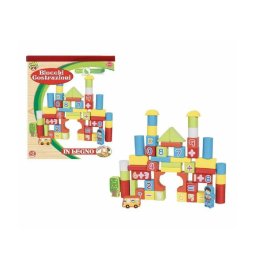 Trade Shop - Blocco Costruzioni In Legno Giocattolo Gioco Educativo Per Bambini +3 Anni -