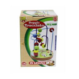 Trade Shop - Doppio Tracciato Percorso In Legno Giocattolo Gioco Educativo Per Bambini +24 M -