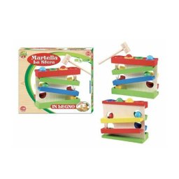 Trade Shop - Giocattolo Gioco In Legno Martello Martella La Sfera Bambini Infanzia +24 Mesi -