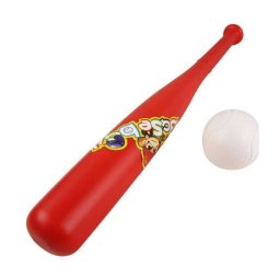 Trade Shop - Mazza Da Baseball In Plastica Con Pallina Palla Gioco Giocattolo Bambini -