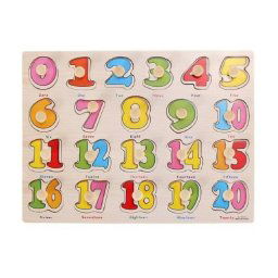 Trade Shop - Gioco Giocattolo Educativo Bambini Bimbi Puzzle 3d Numeri Legno Colorati -