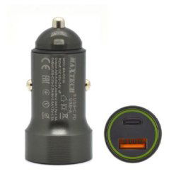 Trade Shop - Caricatore Type-c/usb-a 5a Caricabatteria Per Auto Potenza Erogazione Pd Ma-c016 -