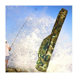 Trade Shop - Borsa Fodero Custodia Porta Canne Portacanne Da Pesca A 2 Scomparti 120 Cm Nero -