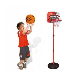 Trade Shop - Canestro Basket Per Bambini Con Tabellone Altezza Regolabile 75 - 155 Cm + Palla -