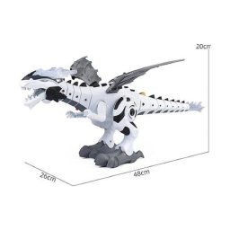 Trade Shop - Robot Dinosauro Cammina Per Bambini Spruzza Nebbia Acqua Dalla Bocca Giocattolo -