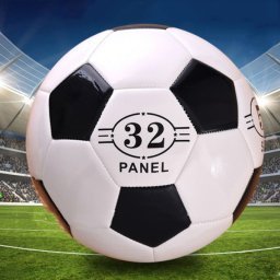 Trade Shop - Pallone Calcio Cuoio Football Calcetto Size 5 Official Sport Bianco