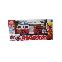 Trade Shop - Camion Pompieri Vigili Del Fuoco Luci Suoni Scala Allungabile Girevole Gioco -