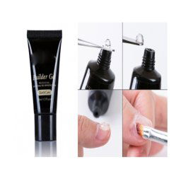 Trade Shop - Gel Uv Led Poly In Tubetto 30ml Trasparente Camouflage French Costruttore Nail -