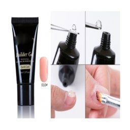 Trade Shop - Gel Uv Led Poly 30ml Beige Camouflage French Costruttore Ricostruzione Unghie -