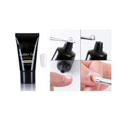 Trade Shop - Gel Uv Led Poly 30ml Bianco Camouflage French Costruttore Resina Unghie Nail Art -