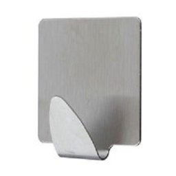 Trade Shop - Set 4 Pz Ganci Appendini Adesivi Parete Cucina Bagno Attaccapanni Quadrati 59663 -