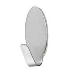 Trade Shop - Set 6 Ganci Appendini Adesivi Parete Casa Cucina Bagno Attaccapanni Ovali 59666 -