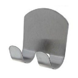 Trade Shop - Gancio Adesivo Multiuso Appendino Parete Cucina Bagno Attaccapanni Doppio 59667 -