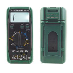 Trade Shop - Multimetro Digitale Tester Professionale Volt Ampere Voltmetro 20a Lcd Vc2101 -