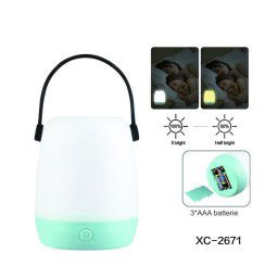 Trade Shop - Lampada Led Da Scrivania Tavolo Dimmerabile Portatile Manico A Batterie Dt-2671 -
