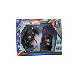 Trade Shop - Macchina Carabinieri 112 Telecomandata 1:24 Auto Luci Girevole Gioco Bambini -