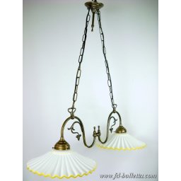 Lampadario 2 luci ceramica l22013