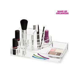 Trade Shop - Organizer Cosmetici Trucco Make Up 8 Comparti Organizzatore In Acrilico Beauty -