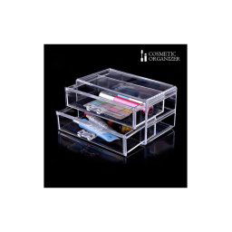 Trade Shop - Organizza Cosmetici Make Up Aclinico Trasparente Cosmetic Organizer 2 Cassetti -