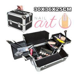 Trade Shop - Bauletto Rigido Valigia Rigida Beauty Case Per Estetista Make Up Nail Art -